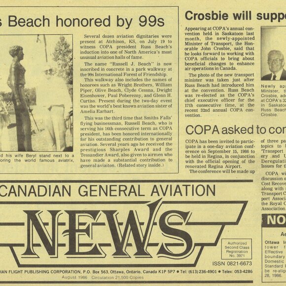 Canadian General Aviation News Papers 1986/87 - Set of 7 - Picture 4 of 9